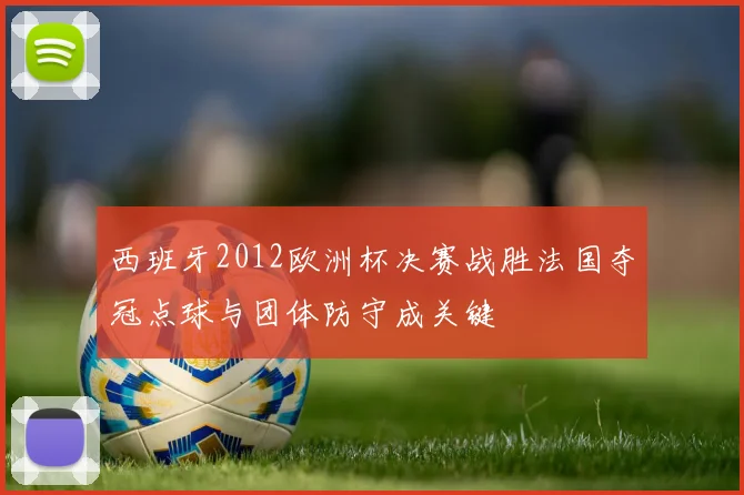 西班牙2012欧洲杯决赛战胜法国夺冠点球与团体防守成关键